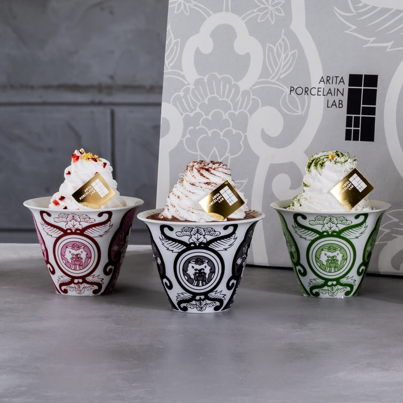 有田焼ミニパフェ「佐賀県産苺・有田町産金柑・嬉野抹茶」